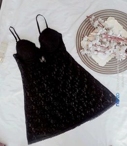 Lace Lingerie Set - Black