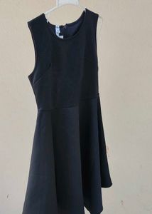 Classic Black Sleeveless Fit and Flare Dress