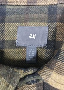 H&amp;M Oversized Plaid Flannel Overshirt