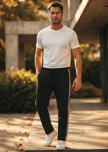 Men's Essential Side-Stripe Performance Joggers