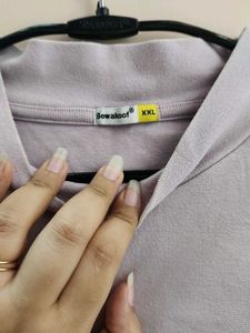 Casual Mock Neck T-Shirt
