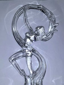 💎 Crystal Flow Sculpture — Luxury Glass Showpiece