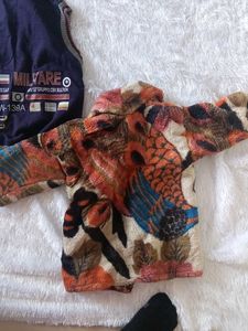 combo of two jackets,one fleece another woolen