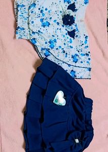 Skirt And Top For Baby Girl