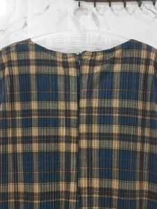 Plaid Tiered Ruffle Dress
