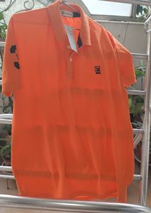 independence day sale Vibrant Orange Polo T-Shirt