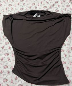 H&amp;M Ruched Detail Dolman Sleeve Top