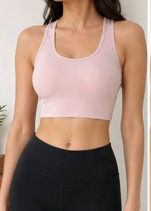 Seamless Ribbed Sports Bra
