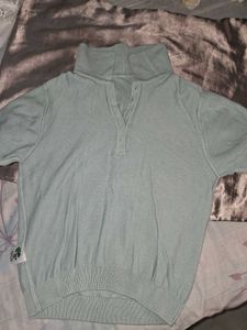 Light Blue Turtleneck Sweater