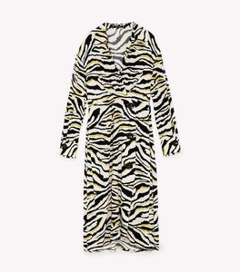 Stylish Zebra Print Maxi Dress