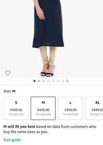 Jiyaa Branded Navy Blue Cape Crepe Kurta(New With Tag)