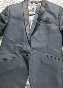 2 pc set Men's Navy Blue Blazer with vest