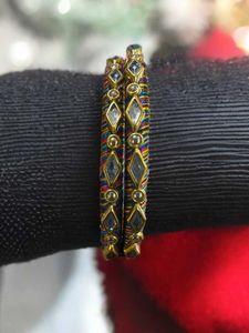 Elegant Beaded Bangle Set