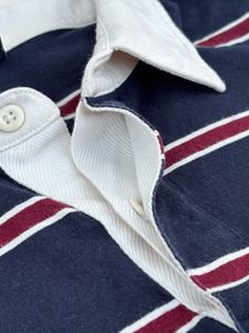 Men's Striped Rugby Polo Shirt