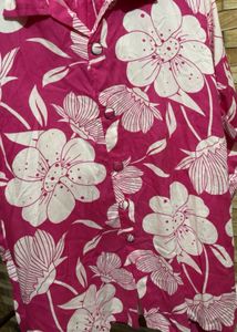 Pink Floral Kurta Set