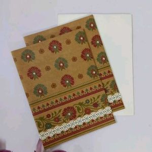 Handmade Greeting Card-cum-Money Envelope (Pair)