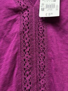 V-Neck Tunic with Lace Detail