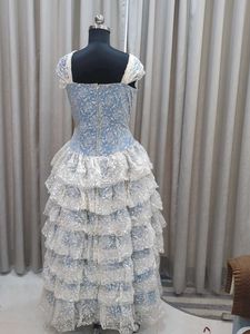 Unique Ruffled Gown