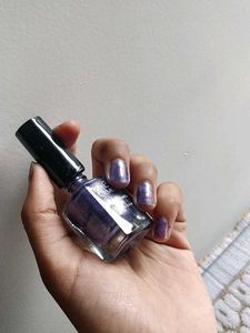 CEMERA Purple Glitter Nail Polish