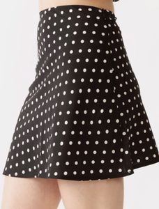 Black & White Polka Dot Skirt
