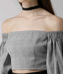 Houndstooth Top🖤🌼
