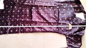 Vine Or Burgundy Colour Men's Kurta