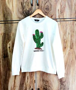 Sparkly Cactus Sweatshirt size-40