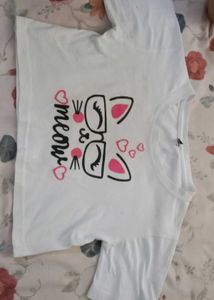 Cute Meow Graphic Tee