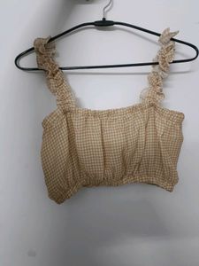 Cute Checkered/ plaid Crop Top