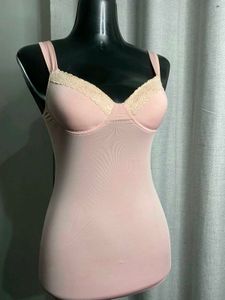 Women's Pink Lace Trim Camisole Top