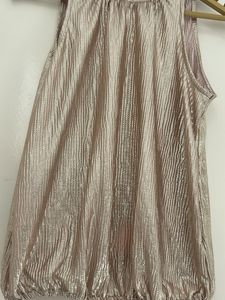 Sparkly Ruched Sleeveless Top