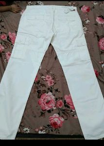 white Cargo Pants