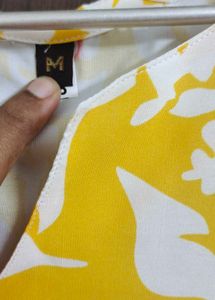 Brand New Yellow Floral Print Kurta