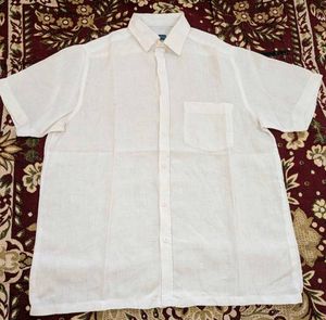 Linen Club White Shirt For Men