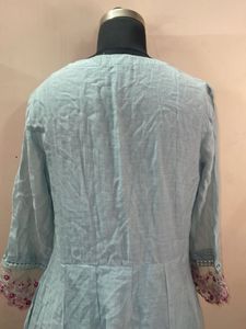 Beautiful Blue Embroidered Kurta