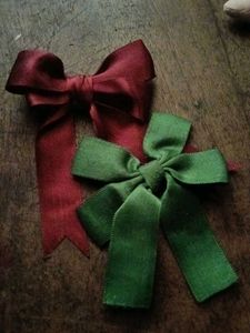 Set of 2 Satin Ribbon Bows