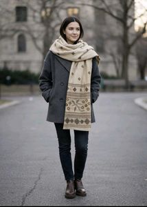 ✨ Elegant Traditional Shawl – Subtle & Classy Look