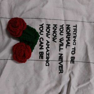 Crochet Rose Hair Clip (Pair)