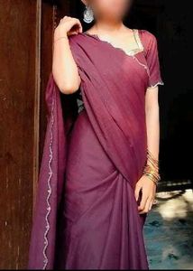 Elegant Purple Saree
