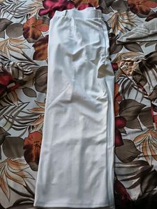 formal white polyester pants