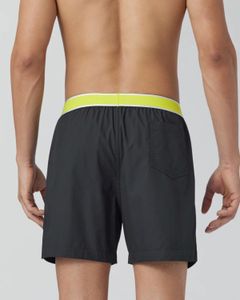 XYXX Men's charcoal Boxers with Yellow Waistband