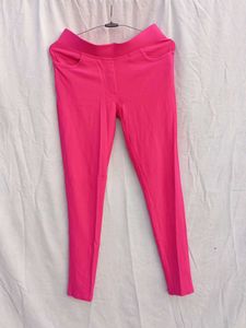 Hot Pink Casual Pants