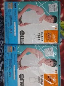 Dixcy Scott Plain 85 cms White Vest - 2 Pack Combo