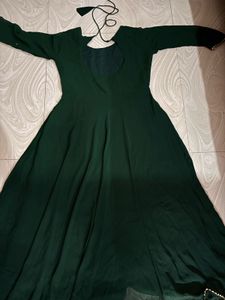 Elegant bottle Green long Anarkali 🦚