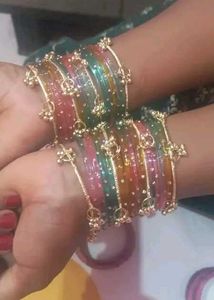 8 kashmiri bangles 24 kach ki chudiya