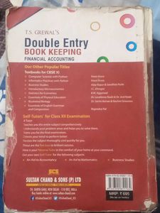 T.S. Grewal's Double Entry Book Keeping