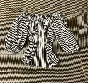 Striped Off-Shoulder Top