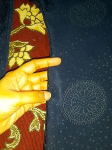 Dark Blue Front Open Abaya Length 49-50 inches