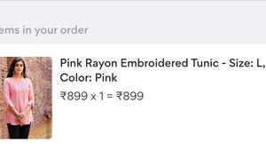 Cilory Elegant Pink Embroidered Kurta
