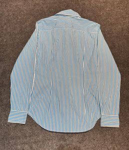 Ralph Lauren Girls/Women's Aqua Blue &amp; White Strip